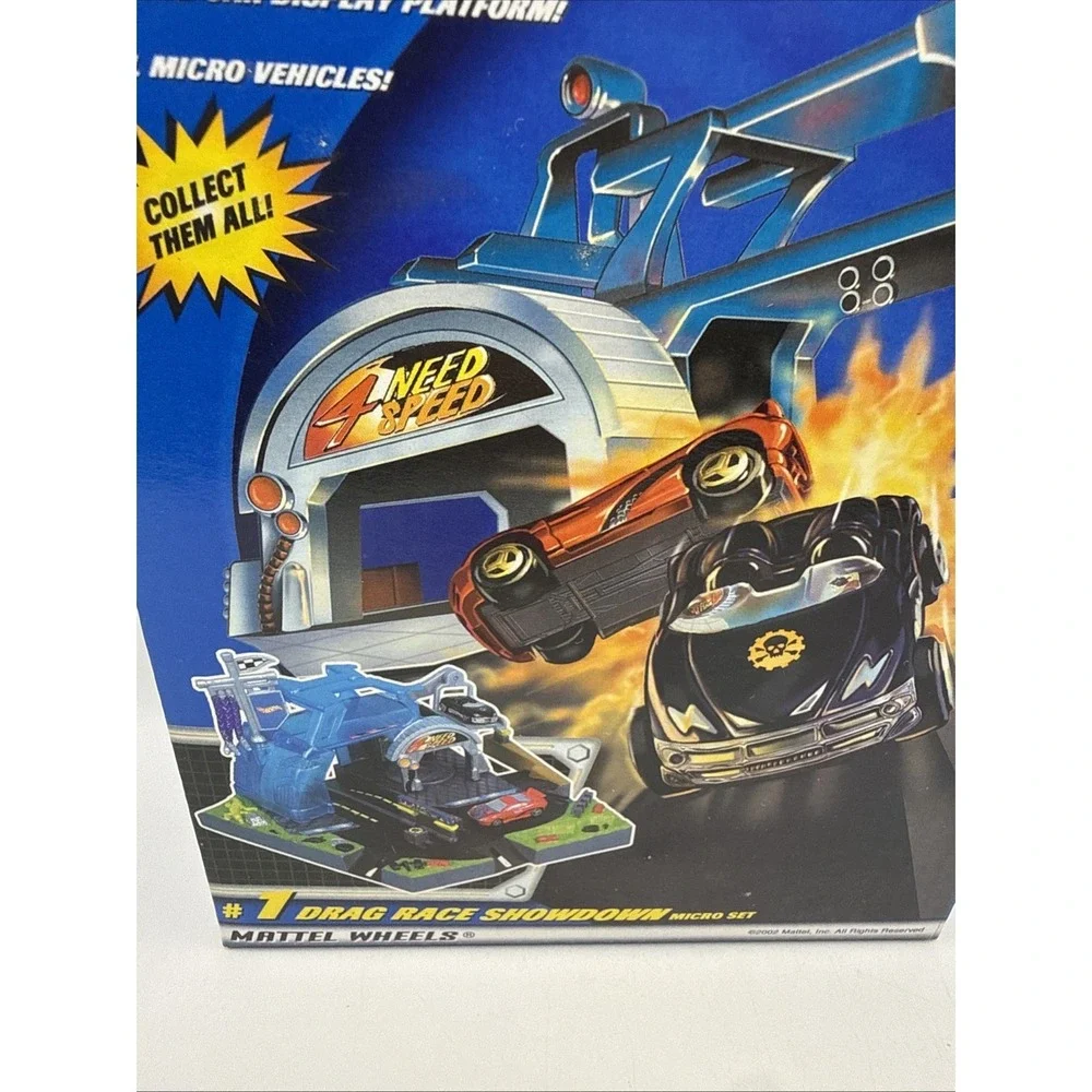 Hot Wheels Atomix Micro Set – Drag Race Showdown #1 – 2002 – NIB